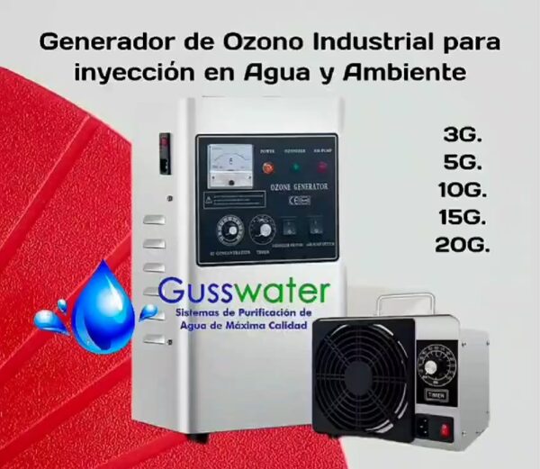 Generador de Ozono Industrial para Inyección en Agua y Ambiente