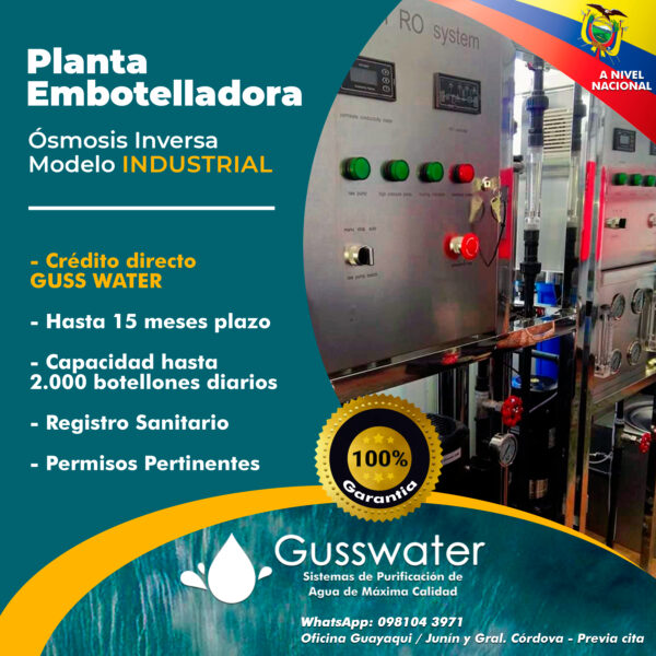 Planta Embotelladora Automática industrial Osmosis inversa_2 Mil-Botellones día