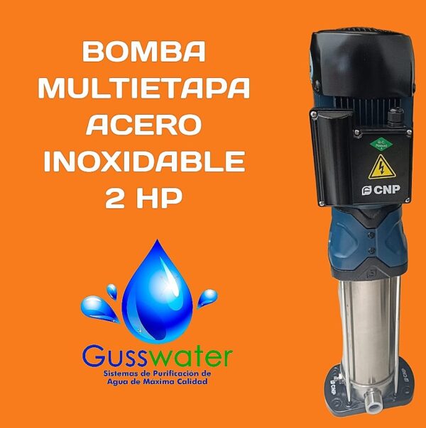 Bomba Multietapa Vertical Acero Inoxidable 2 HP